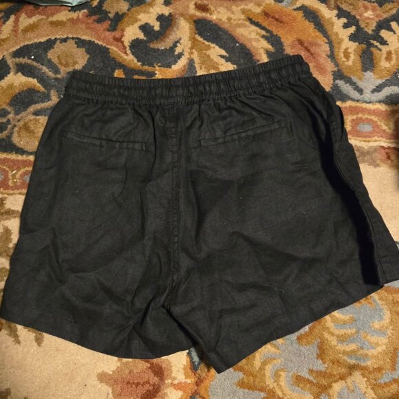 Quince XS black linen shorts - Picture 2 of 6